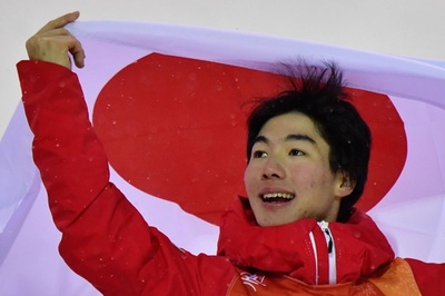 原がモーグル男子で銅、日本勢メダル第1号に 平昌五輪