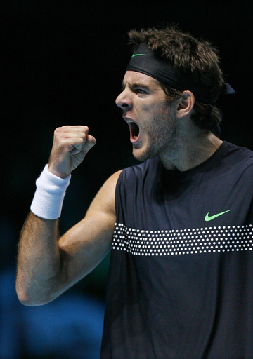 デルポトロ ソデルリングを破り決勝へ、ATPワールドツアー・ファイナル