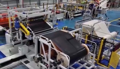 中国初の民間航空機用の大規模タイヤ生産ラインが全面稼働