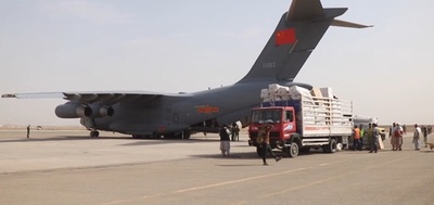 中国、アフガニスタン赤新月社に緊急人道援助物質を提供