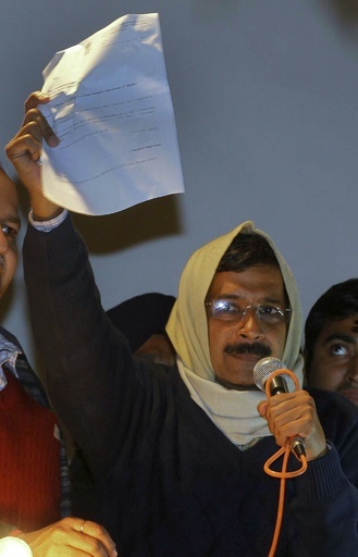 デリー首都圏首相が辞意表明、汚職防止法案の否決で