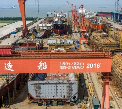 上半期の中国海船の新規受注量は前年同期比105.2%増加