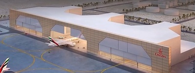 中国企業が請け負うエミレーツ航空の整備格納庫建設がスタート