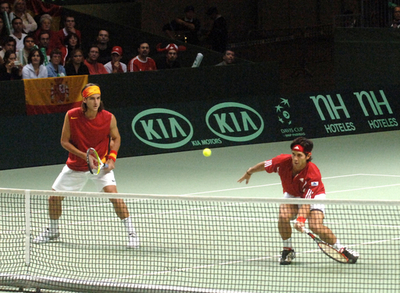 ＜男子テニス 07デビスカップ＞スペイン ロペス／ベルダスコ組が勝利し2勝目を挙げる - スイス