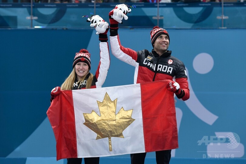 カナダがカーリング混合ダブルス初代王者に、平昌冬季五輪