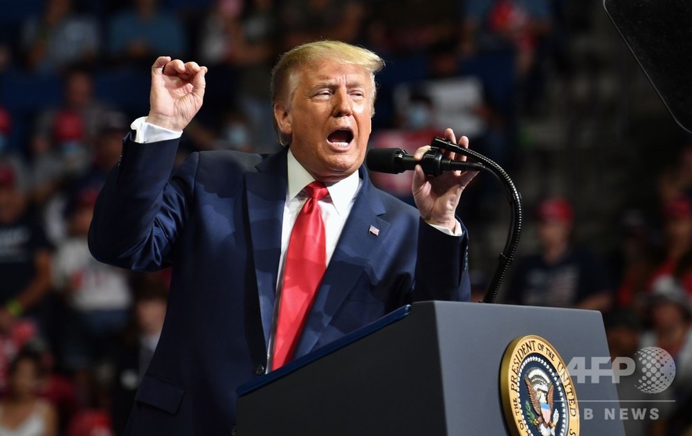 トランプ大統領、3か月ぶりの選挙集会 会場に空席目立つ 写真11