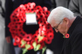 英ロンドンで開かれた第1次世界大戦終結100年記念式典に出席したドイツのフランクワルター・シュタインマイヤー大統領（2018年11月11日撮影）。(c)Ben STANSALL / AFP