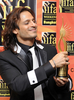 バンコク（Bangkok）で開催された「国際インド映画アカデミー賞（International Indian Film Academy Awards、IIFA）」受賞式でBest performance in negative role賞を受賞したインド人俳優Viveik Oberoi（2008年6月8日撮影）。(c)AFP/PORNCHAI KITTIWONGSAKUL
