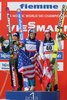 ノルディックスキー世界選手権2013（Nordic World Ski Championships 2013）は22日、イタリアのバルディフィエメ（Val di Fiemme）でジャンプ女子の個人ノーマルヒルが行われ、W杯総合優勝を決めた高梨沙羅（Sara Takanashi）は2位に入り、銀メダルを獲得した。

表彰式に臨む（左から）高梨沙羅、サラ・ヘンドリクソン（Sarah Hendrickson）、オーストリアのジャクリーヌ・サイフリーズベルガー（Jacqueline Seifriedsberger、2013年2月22日撮影）。(c)AFP/PIERRE TEYSSOT