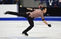 フィギュアスケート欧州選手権、男子シングル・ショートプログラム（SP）の演技に臨むアレクセイ・ビシェンコ（2017年1月27日撮影）。(c)AFP/Michal Cizek