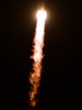 カザフスタンのバイコヌール（Baikonur）宇宙基地から打ち上げられた宇宙船ソユーズ「TMA-10M」（2013年9月26日撮影）。(c)AFP/VASILY MAXIMOV