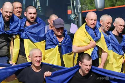 ロシアとウクライナ、捕虜交換第2陣を完了