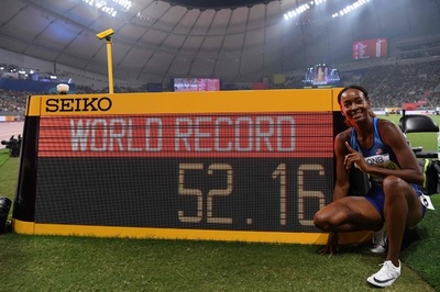 ムハマンドが世界新で女子400mH優勝、男子高跳びは地元選手が金 世界陸上
