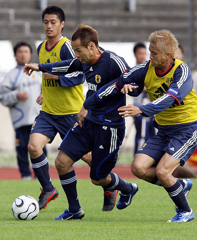 ＜06サッカーW杯＞日本代表 合宿2日目で実戦形式の練習 - ドイツ