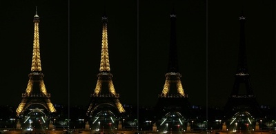 仏エッフェル塔消灯、米ユダヤ教礼拝所銃乱射事件の犠牲者に弔意