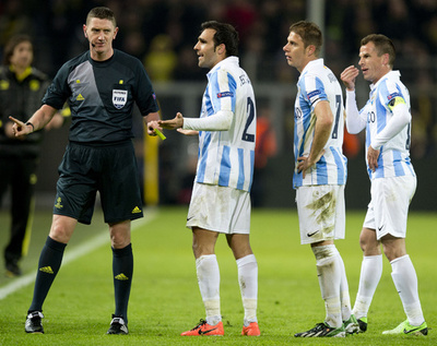 マラガ、ドルトムント戦の判定に不服申し立て 欧州CL