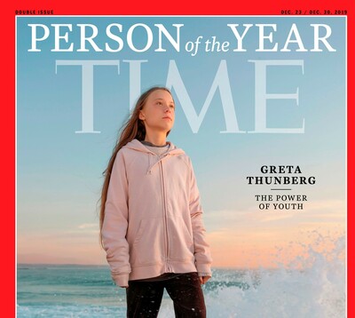 グレタさん、米誌タイムの2019年「今年の人」に