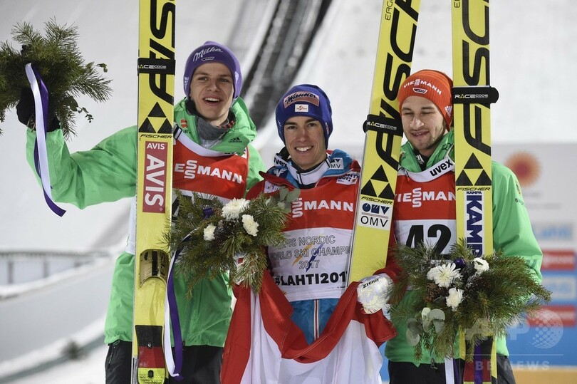 クラフトが男子ノーマルヒルで優勝、ノルディック世界選手権