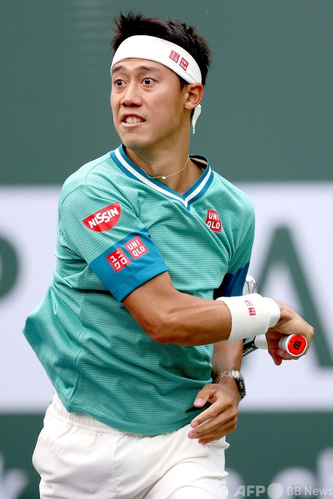 錦織が逆転で初戦突破 BNPパリバOP