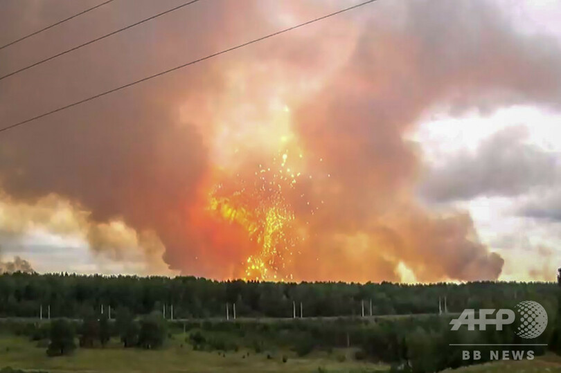 ロシアの弾薬庫で火災 1人死亡、8人負傷