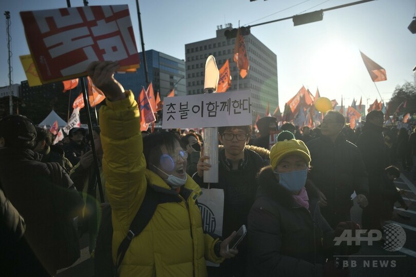 韓国国会、朴槿恵大統領の弾劾訴追案を可決