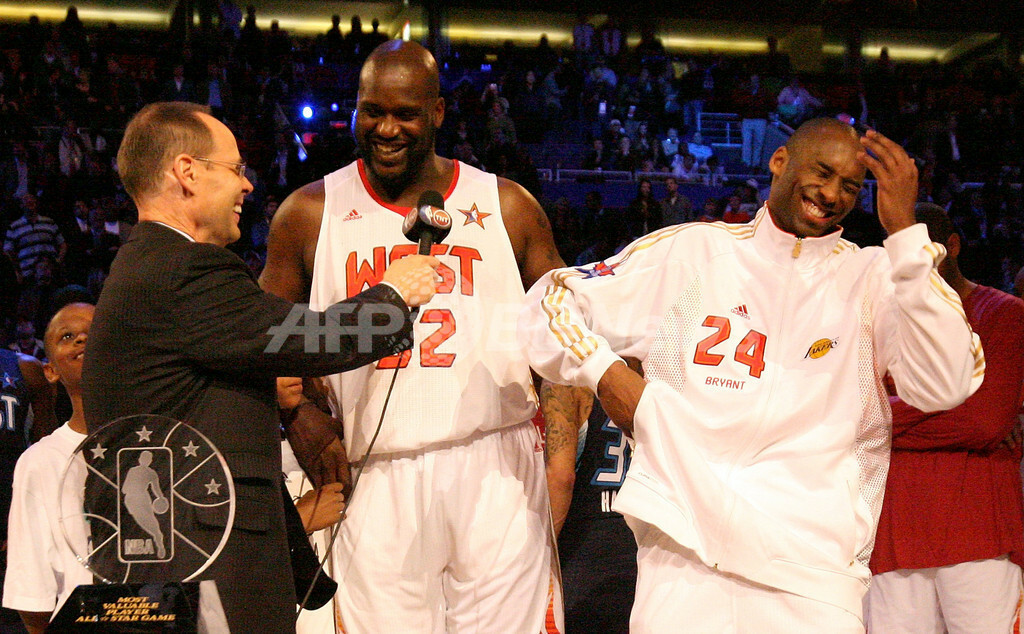 ウエストが勝利 コービーとシャックがMVPに輝く、NBAオールスター 写真
