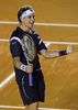 テニス、ビエルト・メキシカーノ・テルセル（Abierto Mexicano TELCEL）は3日、メキシコのアカプルコ（Acapulco）で男子シングルス決勝を行い、大会第1シードのダビド・フェレール（David Ferrer、スペイン）は6-3、6-4で大会第8シードのフェルナンド・ベルダスコ（Fernando Verdasco、スペイン）を破り、シーズン3勝目を大会3連覇で飾った。

試合に勝利し歓喜するダビド・フェレール（2012年3月3日撮影）。(c)AFP/Alfredo Estrella