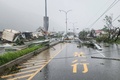 台風21号の被害を受けた台湾・花蓮県の様子。中央通信社（CNA）提供。（2024年10月31日撮影）。(c)CNA / AFP