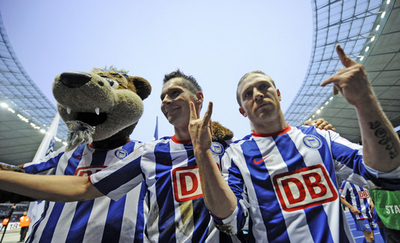 ヘルタ メンヘングラッドバッハに勝利し暫定首位に