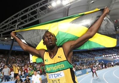 ボルト 男子200メートルで金メダル獲得、世界陸上