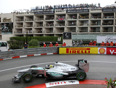 ロズベルグが3戦連続のポールポジション、F1モナコGP