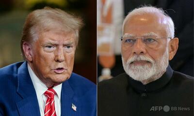 トランプ氏、インド首相に「公正な」貿易呼び掛け