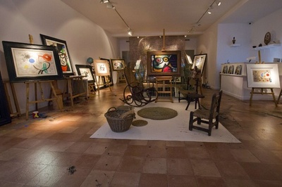 スペイン人画家ジョアン・ミロのアトリエ再現、英ロンドン