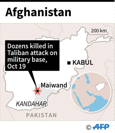 アフガン軍事基地に襲撃、兵士52人死傷 タリバンが犯行声明
