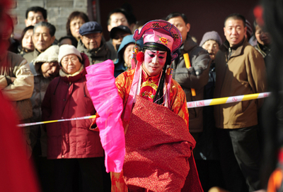 中国の春節風景