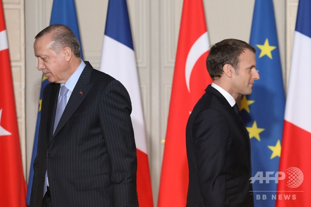 トルコ大統領、フランス製品不買を国民に呼び掛け