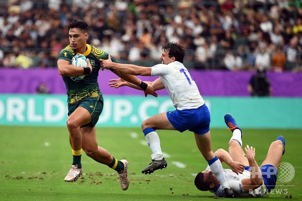 オーストラリアがウルグアイに快勝、初出場の19歳が躍動 ラグビーW杯