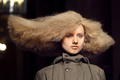 フランス・パリ市内で発表されたジュンヤ ワタナベ・コム デ ギャルソン（JUNYA WATANABE COMME des GARCONS）の10/11年秋冬コレクション（2010年3月6日撮影）。(c)AFP/FRANCOIS GUILLOT