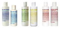 「マリン＆ゴッツ（MALIN+GOETZ）」の（左から）フェイス、ボディ、ヘアケア商品。（c）MALIN+GOETZ