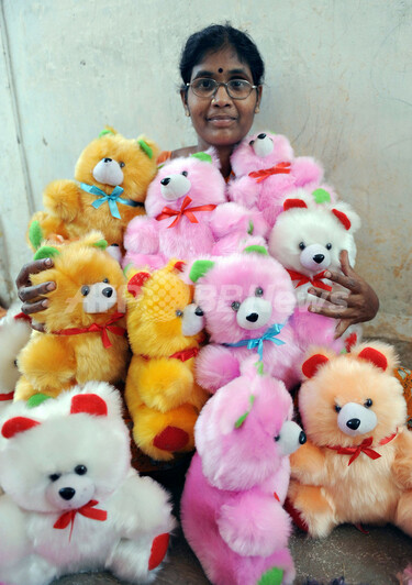 インド、ぬいぐるみ作りで生計立てる母娘 写真5枚 国際ニュース：AFPBB
