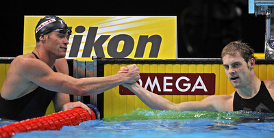 マーシャル 世界短水路選手権2008・男子50メートル背泳ぎ制す