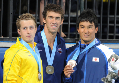 パンパシ選手権が開幕、フェルプス 200メートルバタフライ優勝 松田3位