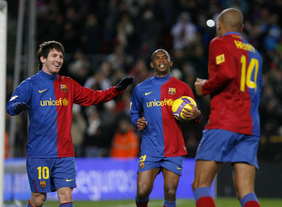 FCバルセロナ ヌマンシアに快勝