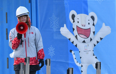 強風で江陵オリンピック公園が一部閉鎖、来場者に避難指示