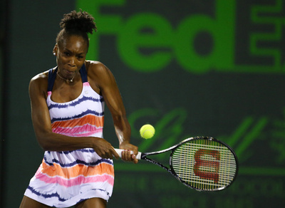 ヴィーナスが棄権、ソニー・エリクソン・オープン