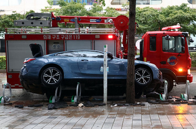 記録的な大雨で7人死亡 韓国首都圏