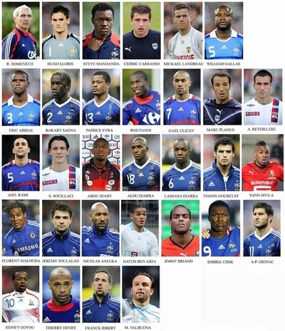 ドメネク監督 フランス代表候補を発表、ビエラとベンゼマが落選