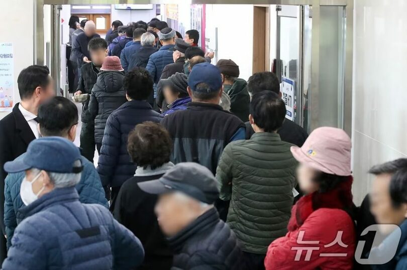 2月13日、大邱（テグ）達西区の城西老人総合福祉館(c)news1