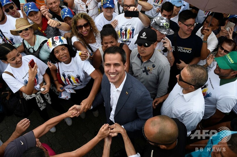 野党指導者グアイド氏、国軍に離反呼び掛け 南米ベネズエラ