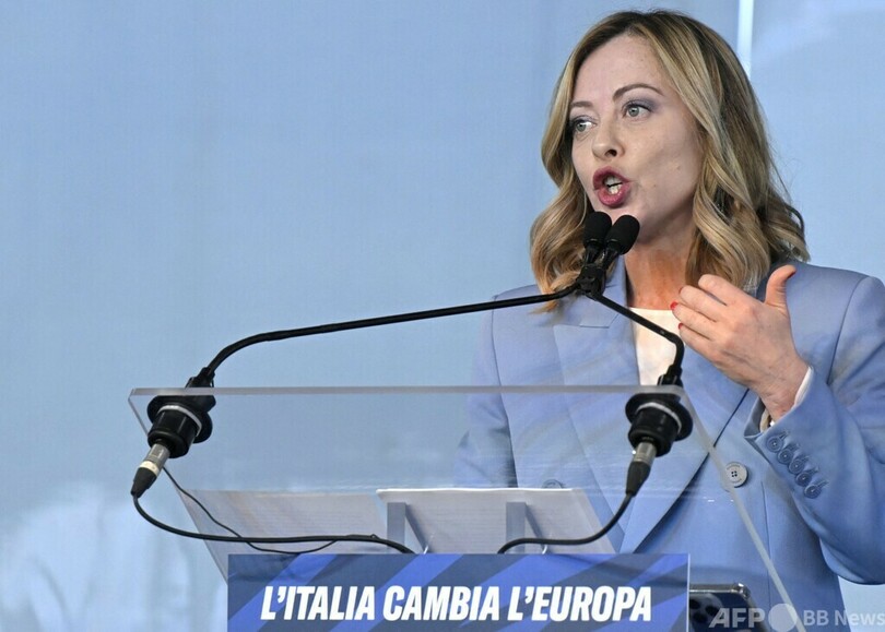 メローニ伊首相、欧州議会選に出馬表明 党の得票増狙いか